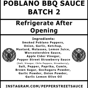 Poblano BBQ Sauce - 16oz